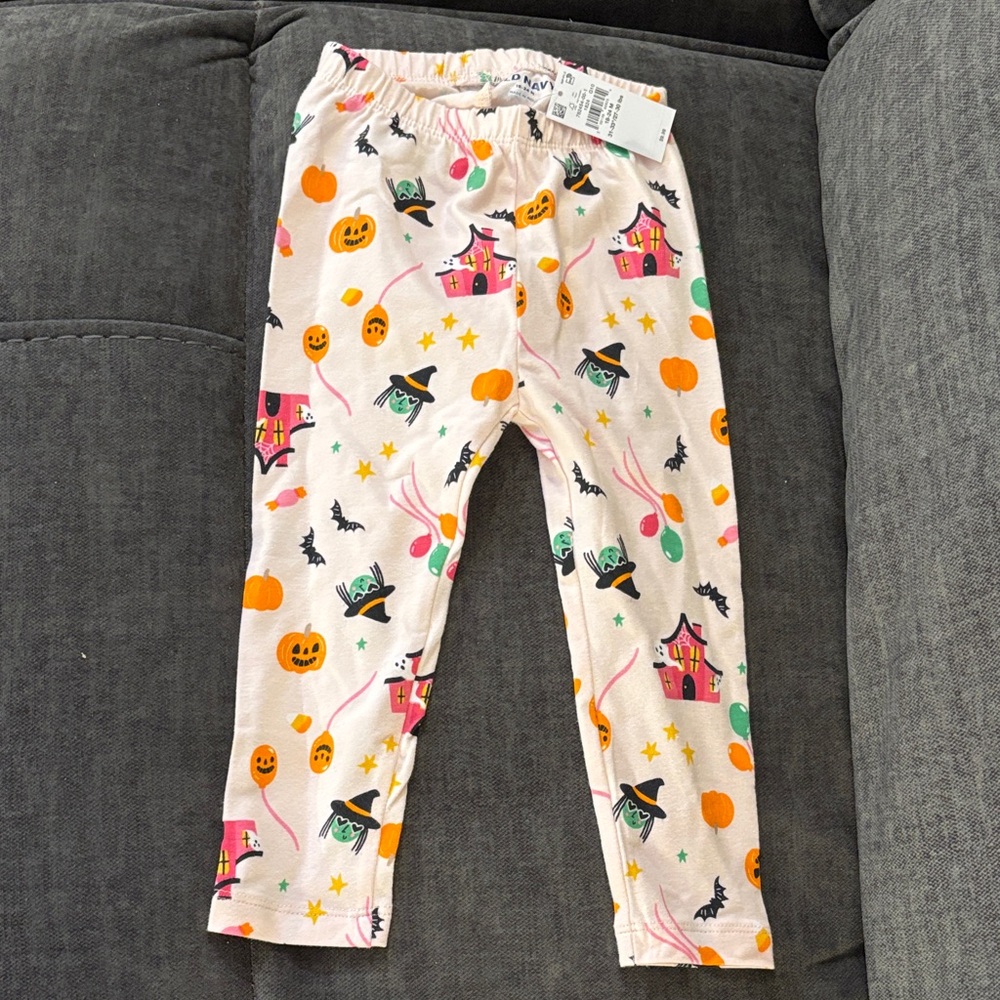 Old Navy Kids Halloween Leggings - Pink and Orange